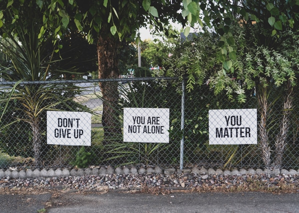 Signs outside of Outpatient treatment program at MindSol Wellness Center in Sarasota, Florida